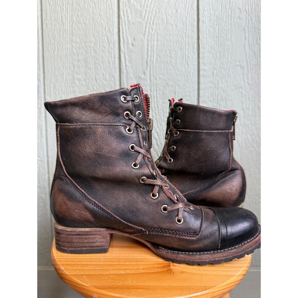 Freebird Liverpool Black Combat Boots,  size 9 RARE - Picture 6 of 7